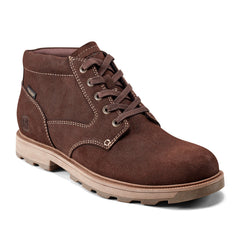 Rockport Men / Seamus Waterproof Casual Lace-up Boots - Dark Brown Suede