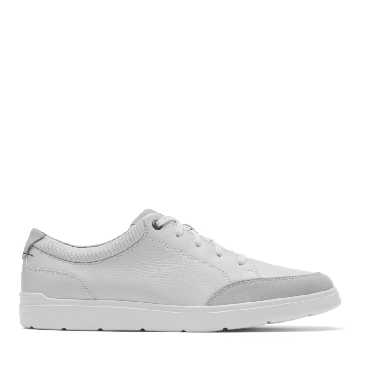 Rockport Men / Total Motion Court Blucher Lace-up Casual Sneakers - White Leather