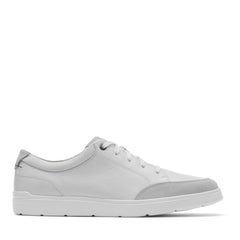 Rockport Men / Total Motion Court Blucher Lace-up Casual Sneakers - White Leather