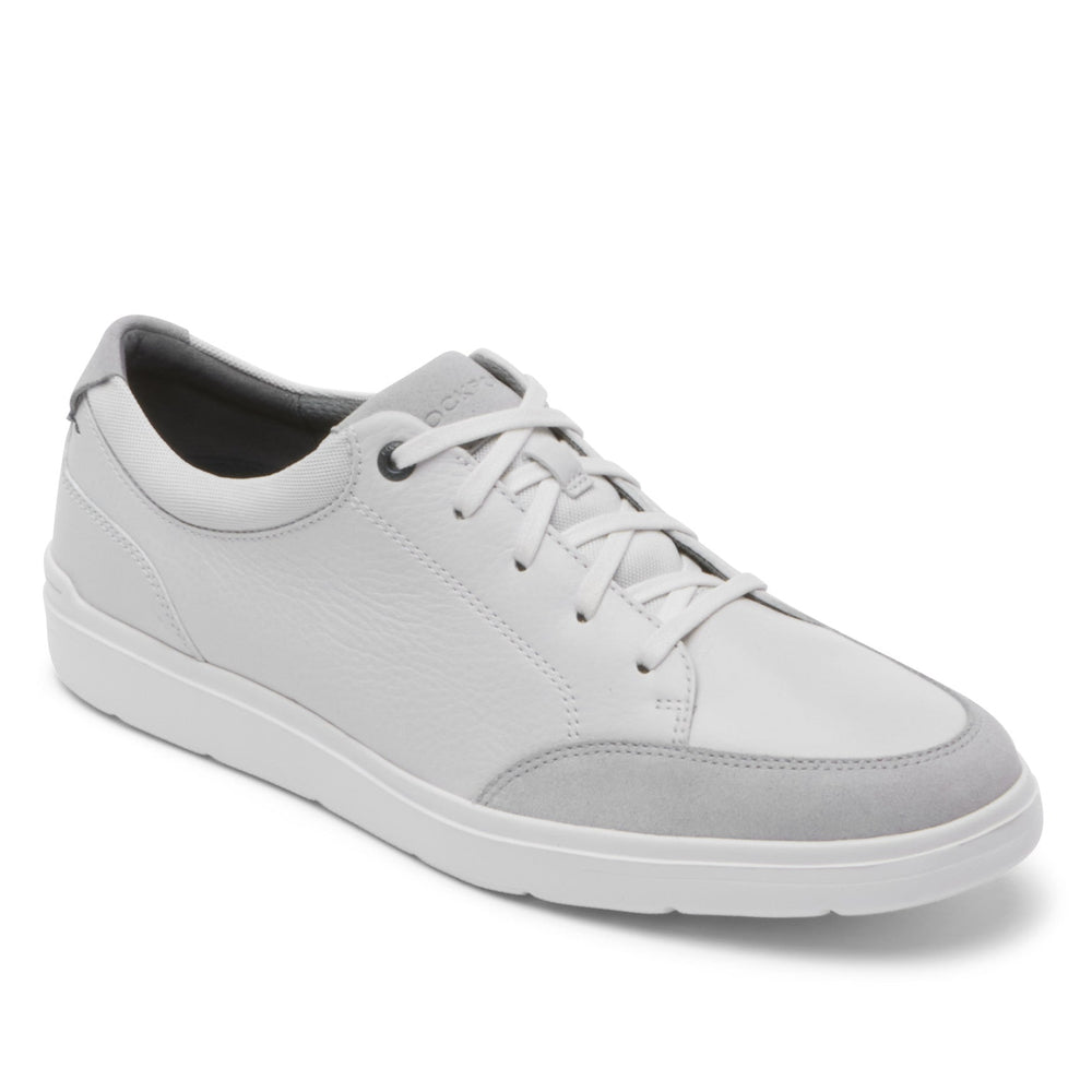 Rockport Men / Total Motion Court Blucher Lace-up Casual Sneakers - White Leather