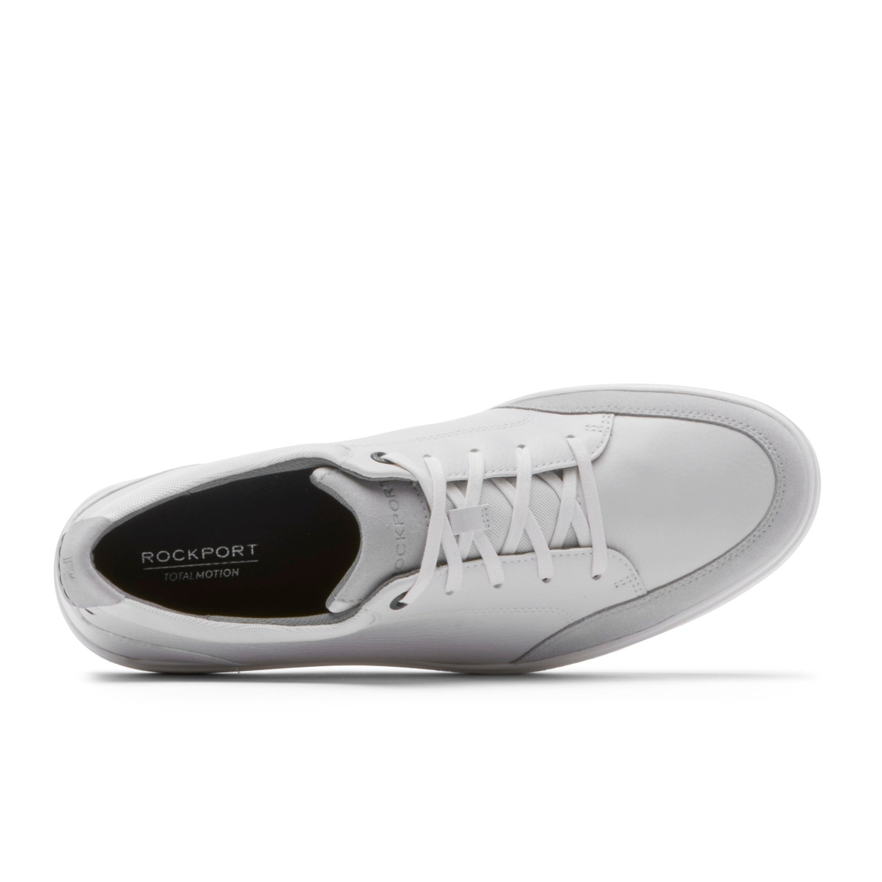 Rockport Men / Total Motion Court Blucher Lace-up Casual Sneakers - White Leather