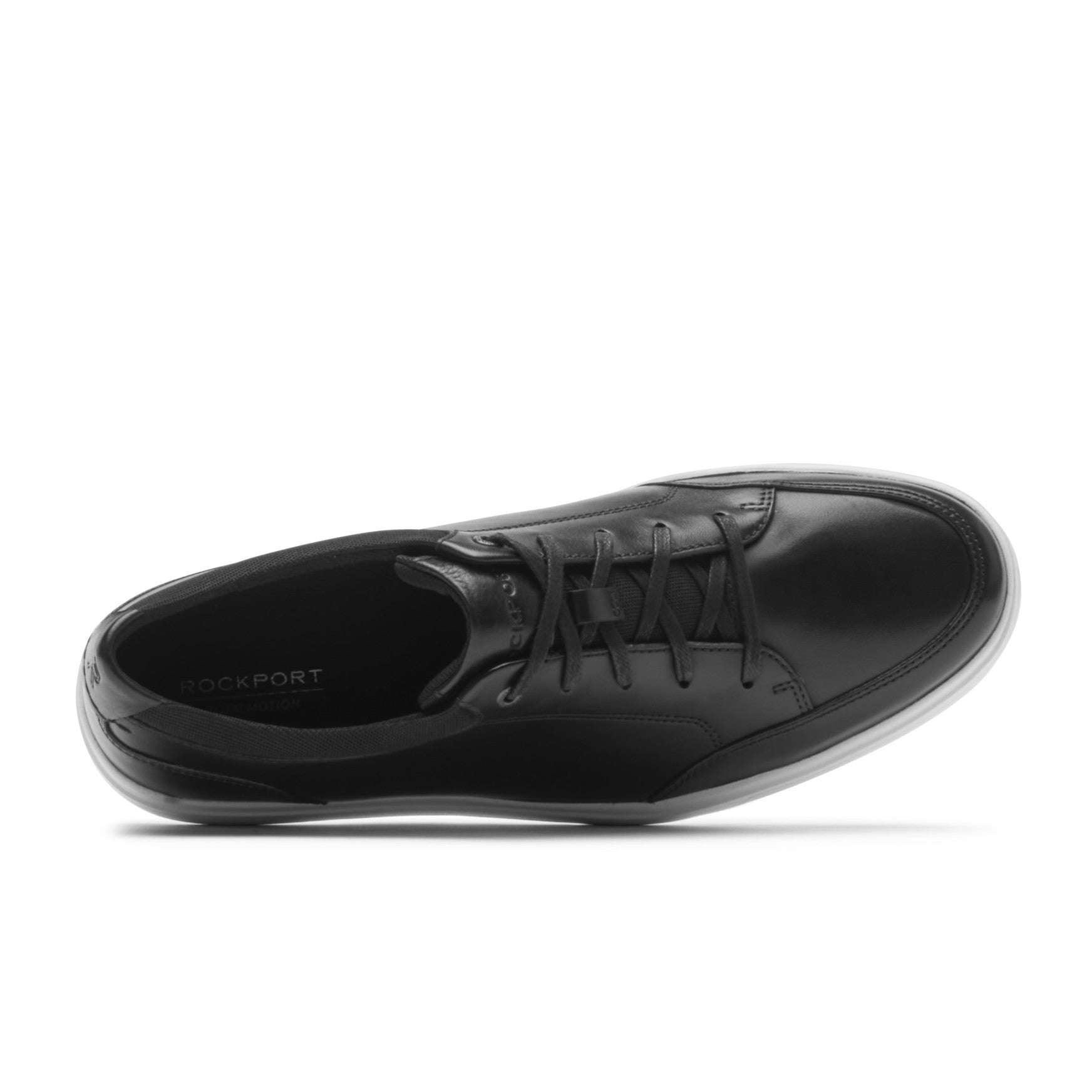 Rockport Men / Total Motion Court Blucher Lace-up Casual Sneakers - Black Leather