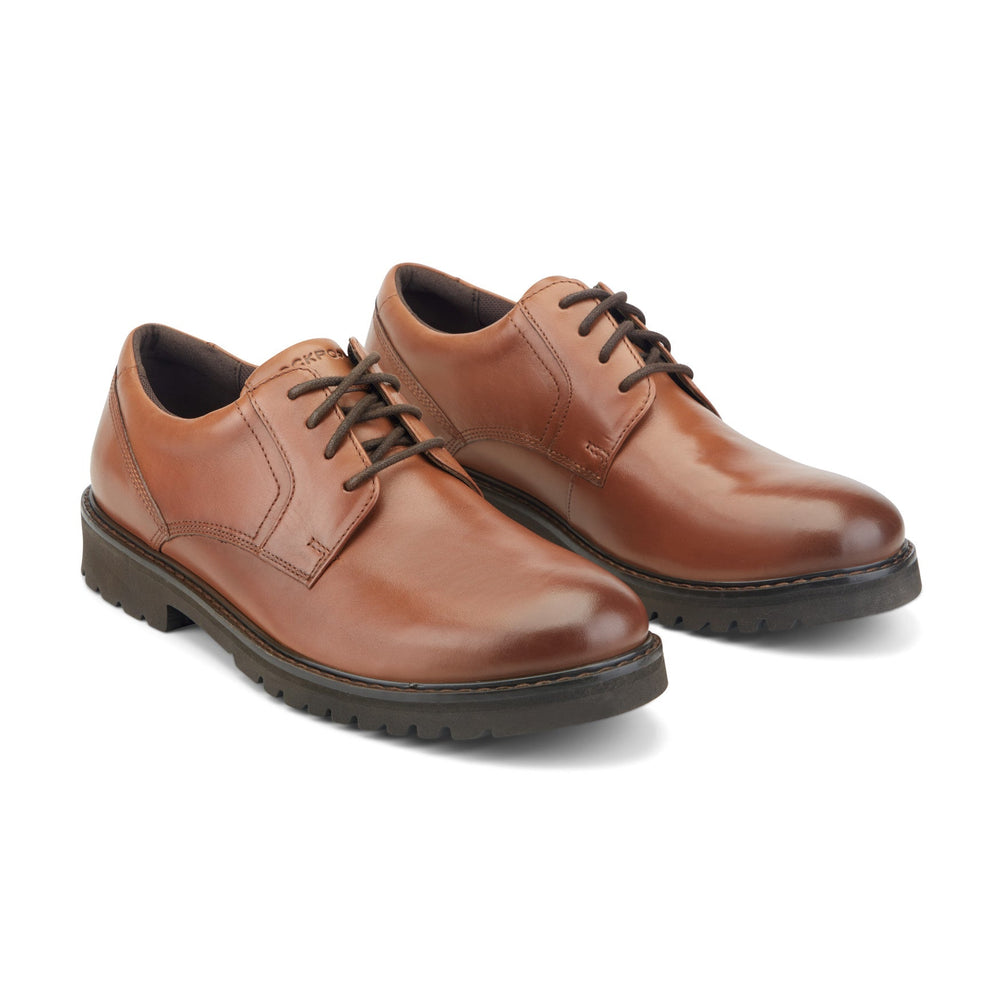 Rockport Men / Maverick Plain Toe Oxford - Medium Natural Leather