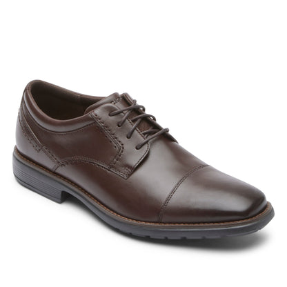 Rockport Men / Total Motion Next Gen Cap Toe Oxford - Dark Brown Leather