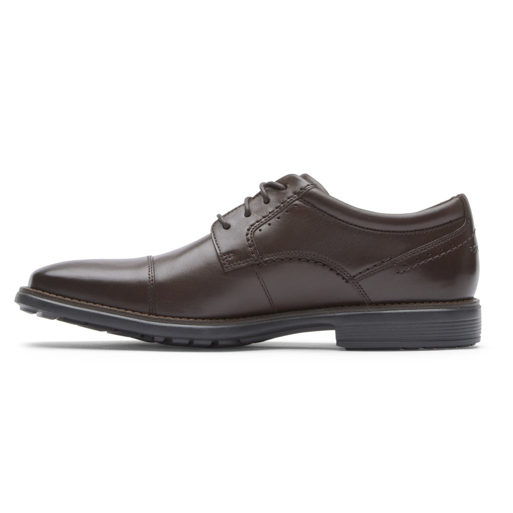 Rockport Men / Total Motion Next Gen Cap Toe Oxford - Dark Brown Leather