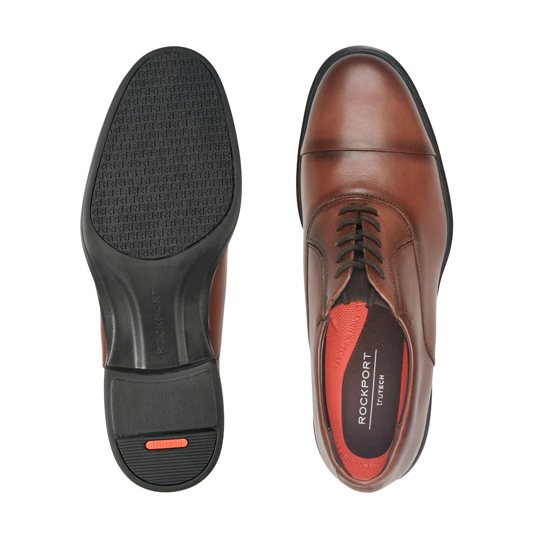 Rockport Men / Keefe Dress Cap Toe Lace-up Oxfords - Medium Natural Leather