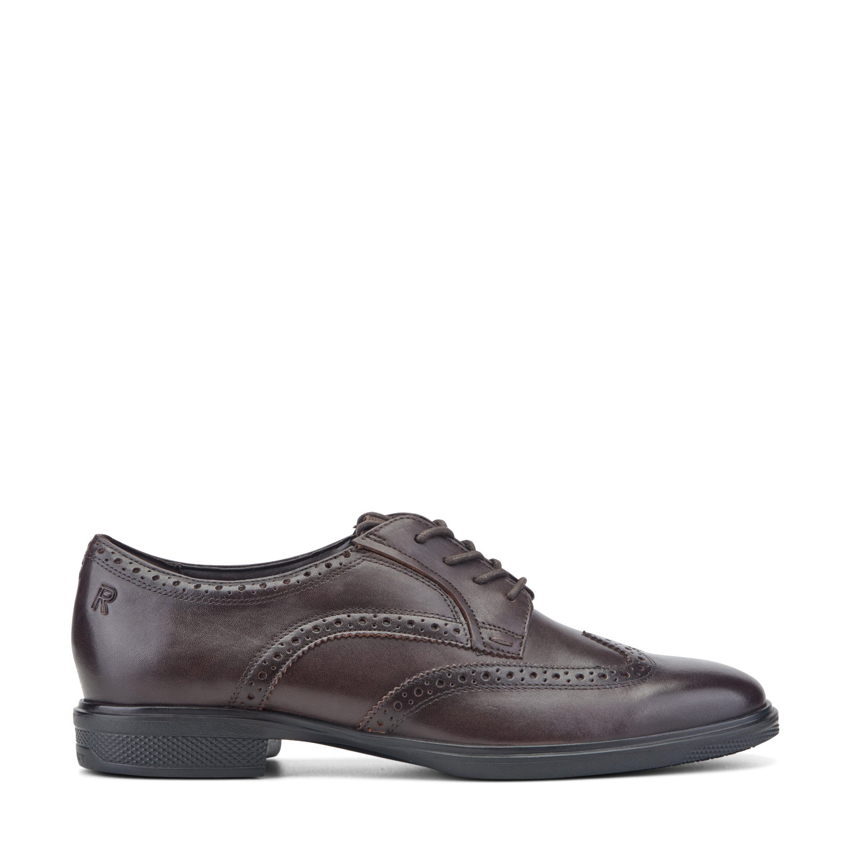 Rockport Men / Keegan Dress Wing Tip Lace-up Oxfords - Dark Brown Leather