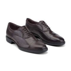 Rockport Men / Keefe Dress Cap Toe Lace-up Oxfords - Dark Brown Leather