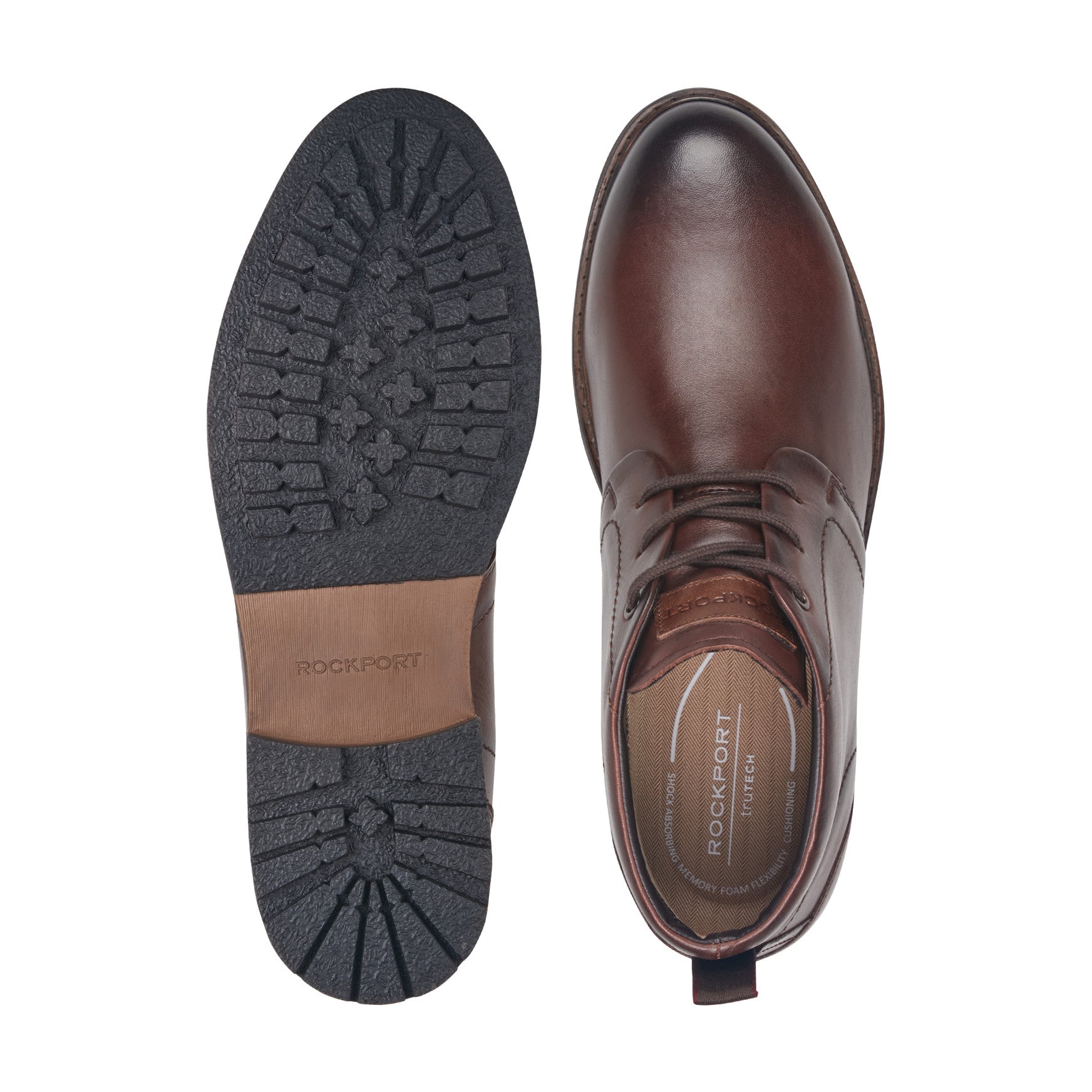 Rockport Men / Tolan Lace-Up Leather Chukka Boots - Medium Brown Leather