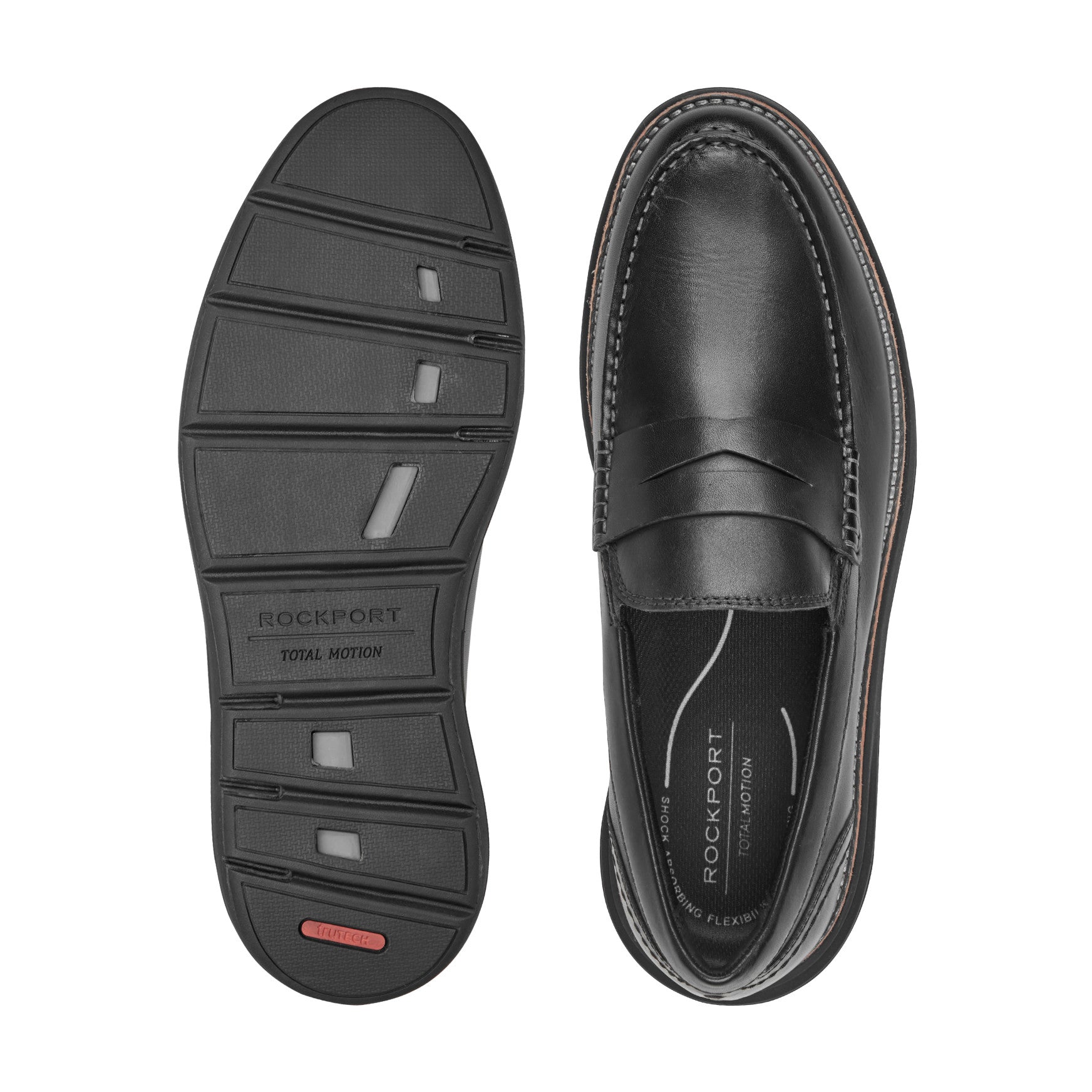 Rockport Men / Total Motion Cadwyn Loafers - Black Leather