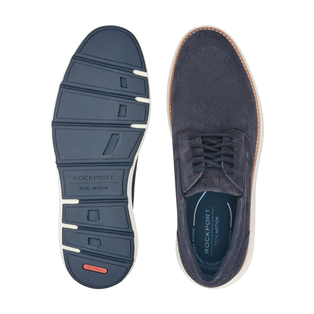 Rockport Men / Total Motion Cadman Casual Lace-up Oxford Sneakers - Dark Blue Suede