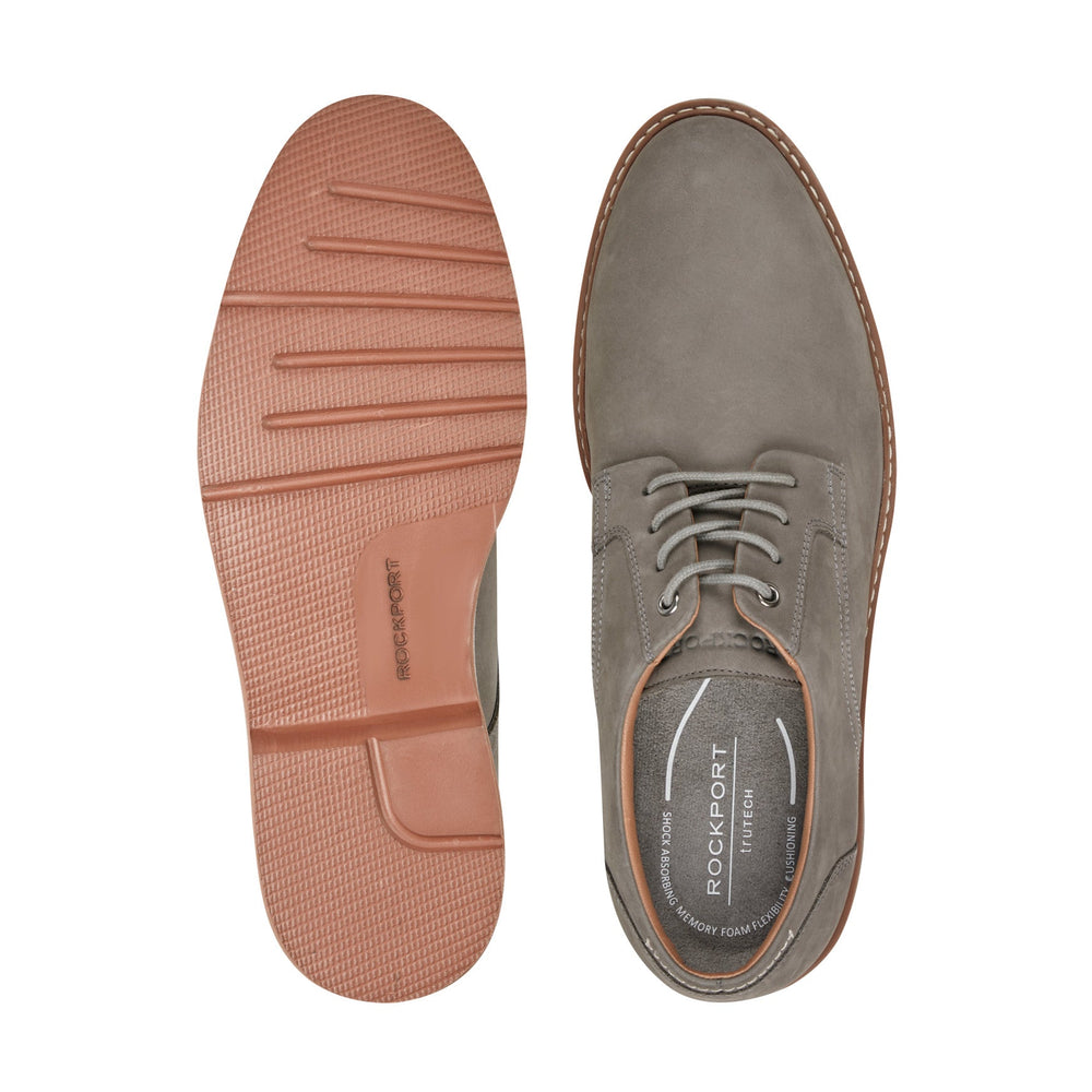 Rockport Men / Foley Lace-up Casual Oxfords - Medium Gray Nubuck