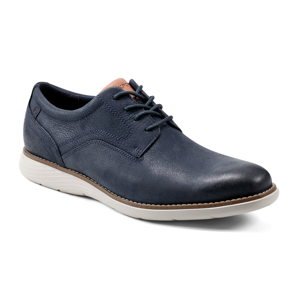 Rockport Men / Garett Plain Toe Oxford - Dark Blue Leather