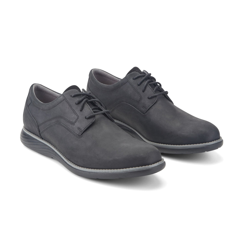 Rockport Men / Garett Plain Toe Oxford - Black Leather