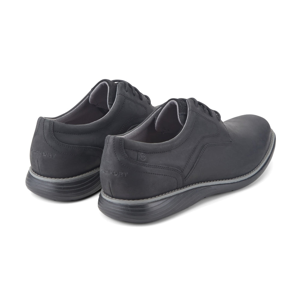 Rockport Men / Garett Plain Toe Oxford - Black Leather