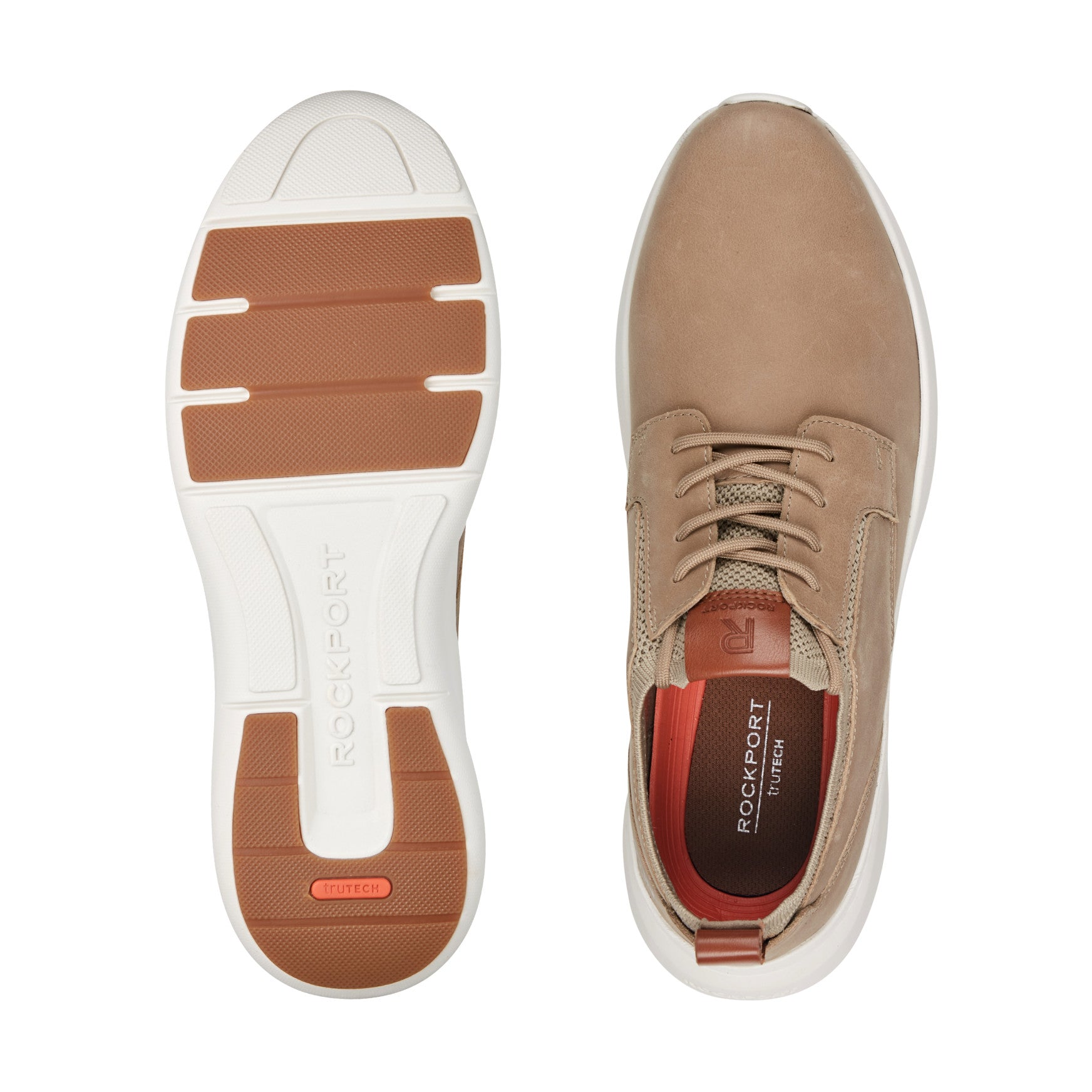 Rockport Men / Jonston Lace-up Casual Sneakers - Taupe Leather