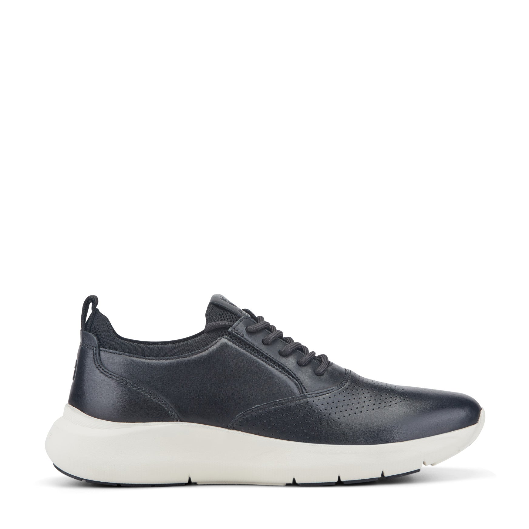 Rockport Men / Jeffson Casual Lace-up Sneakers - Black Leather