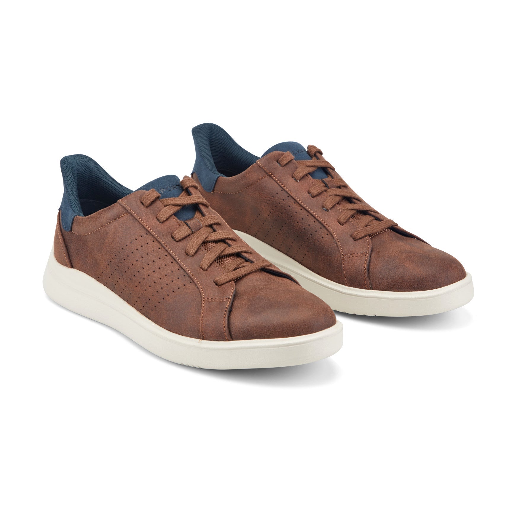 Rockport Men / Tristen Step Activated Lace-Up - Medium Brown Leather