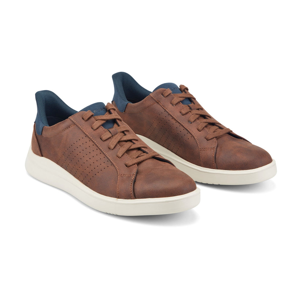Rockport Men / Tristen Step Activated Lace-Up - Medium Brown Leather
