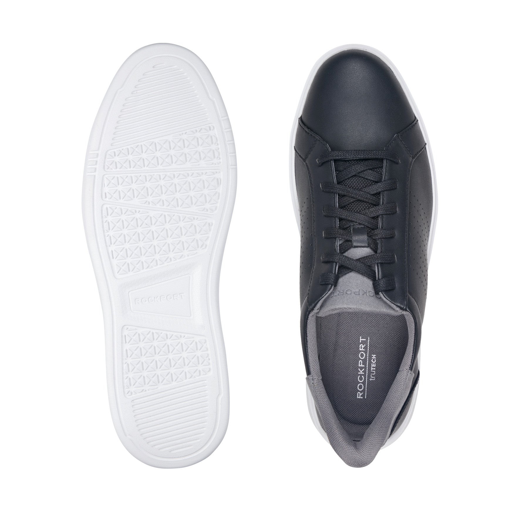 Rockport Men / Tristen Step Activated Lace-Up - Black Leather