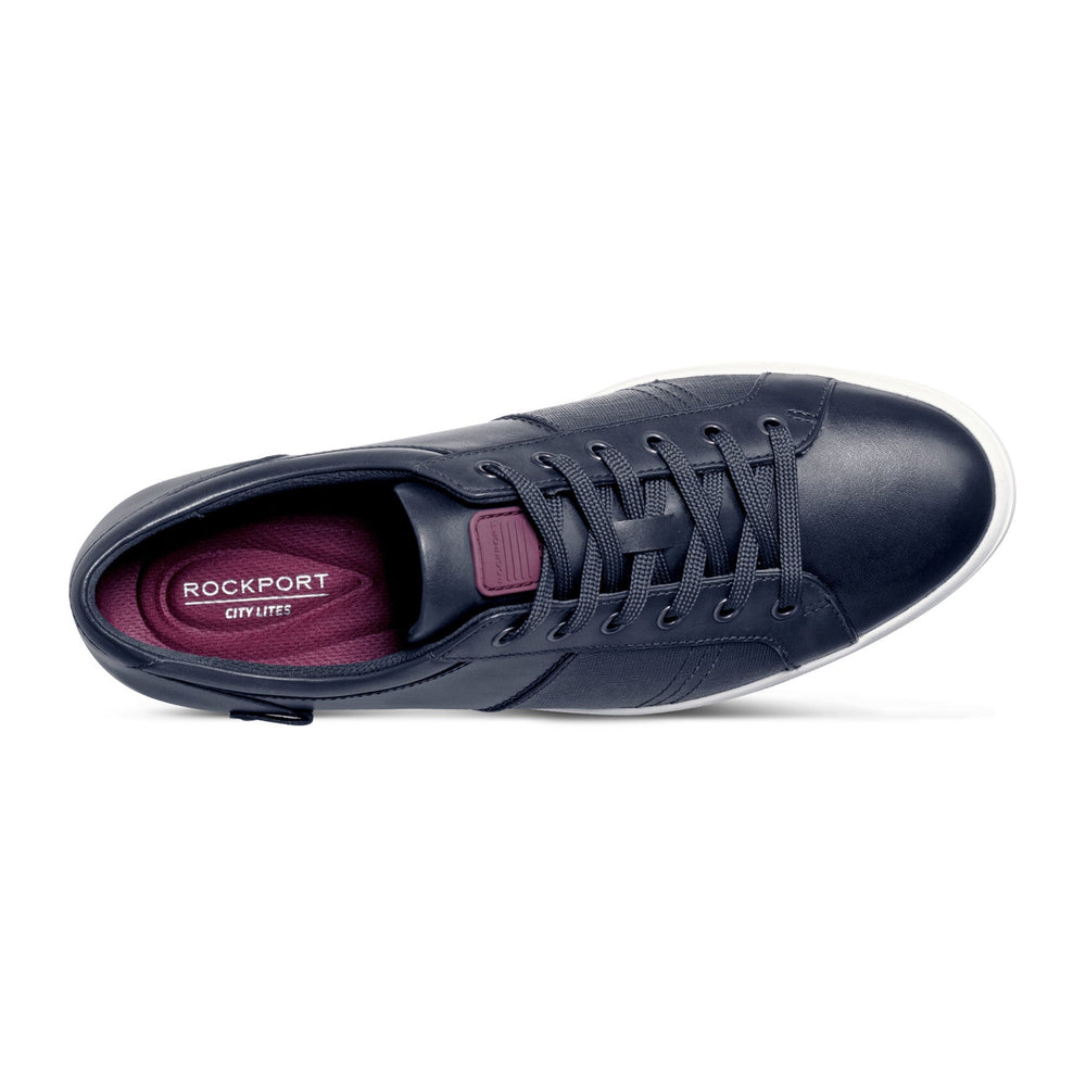 Rockport Men / Colle Lace-to-Toe Sneaker - Dark Blue Leather