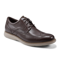 Rockport Men / Garett Wing Tip Oxford - Dark Brown Leather
