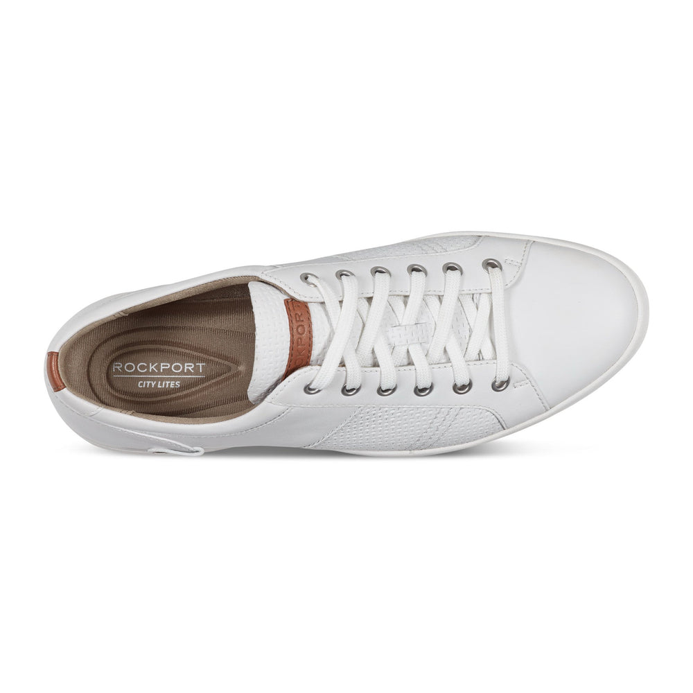 Rockport Men / Colle Lace-to-Toe Sneaker - White Leather