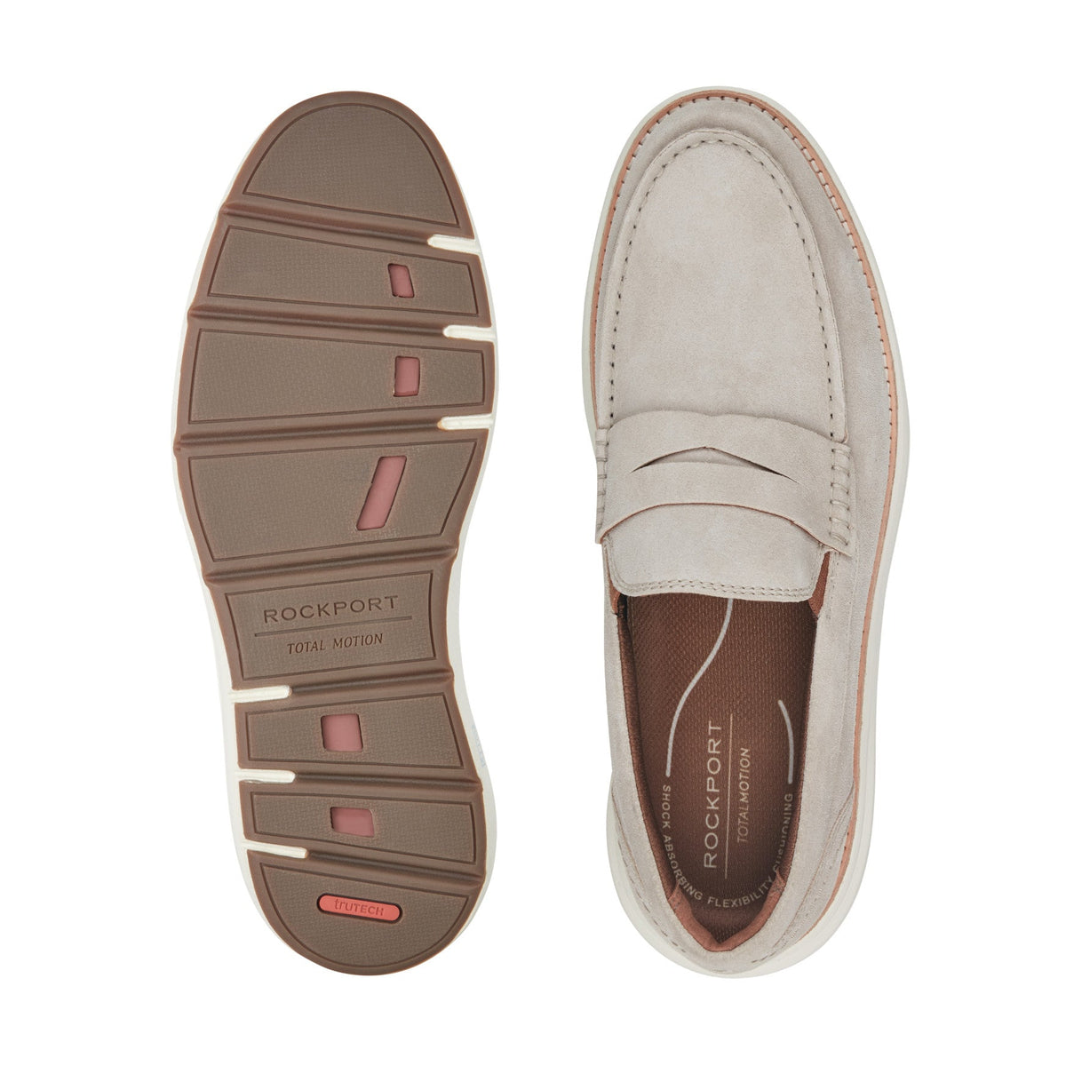 Rockport Men / Total Motion Cadwyn Loafers - Taupe Suede