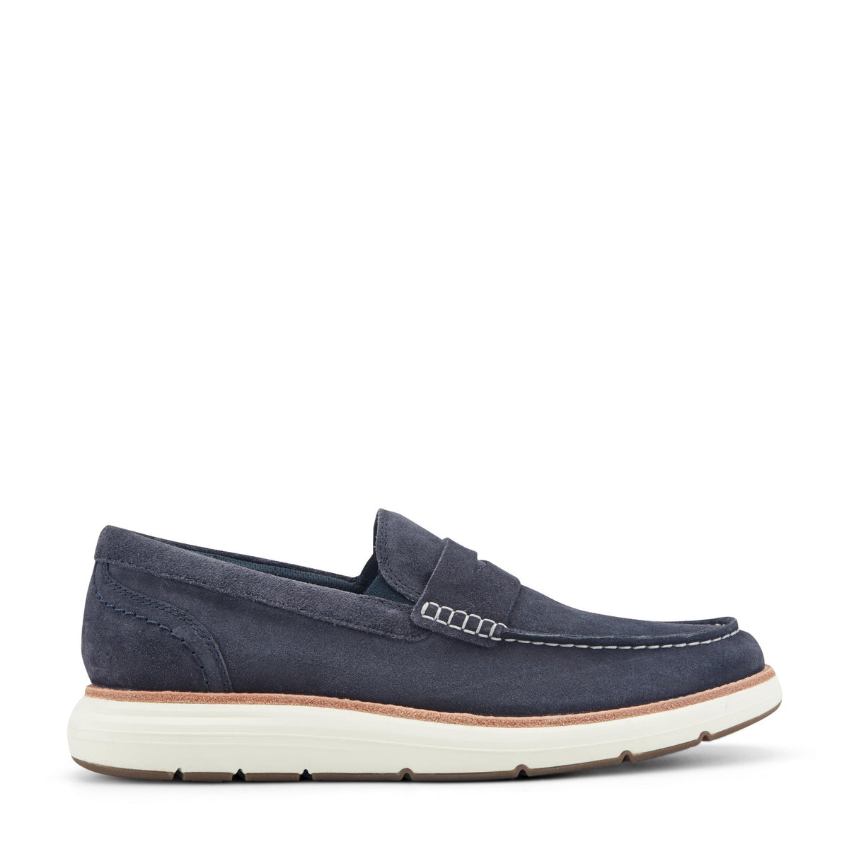 Rockport Men / Total Motion Cadwyn Loafers - Dark Blue Suede