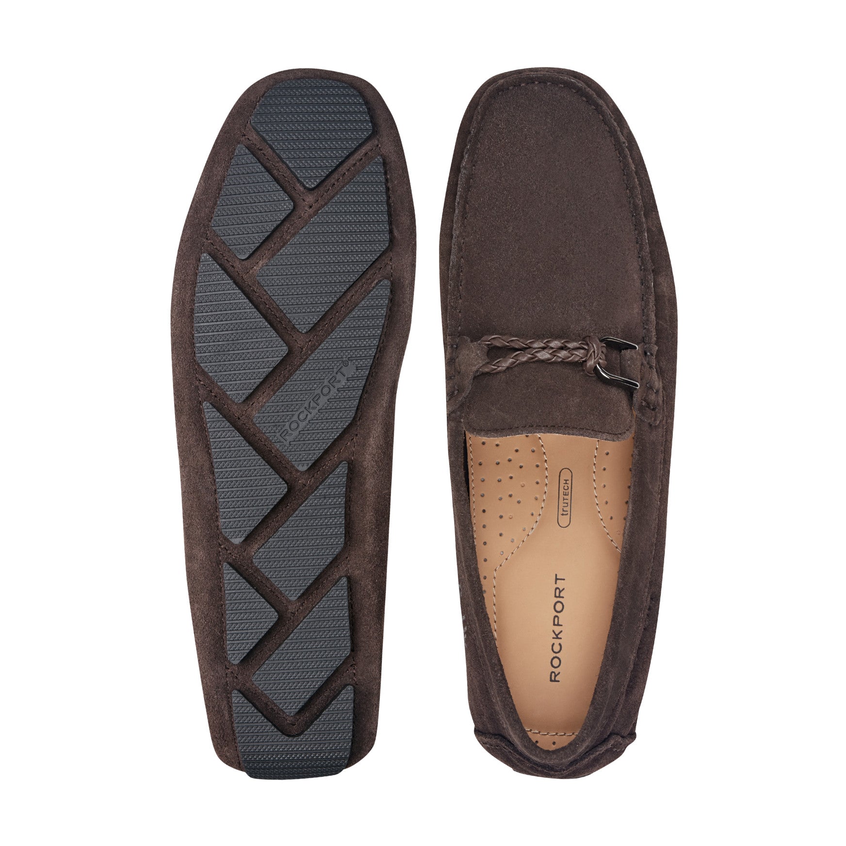 Rockport Men / Roland Loafers - Dark Brown Suede