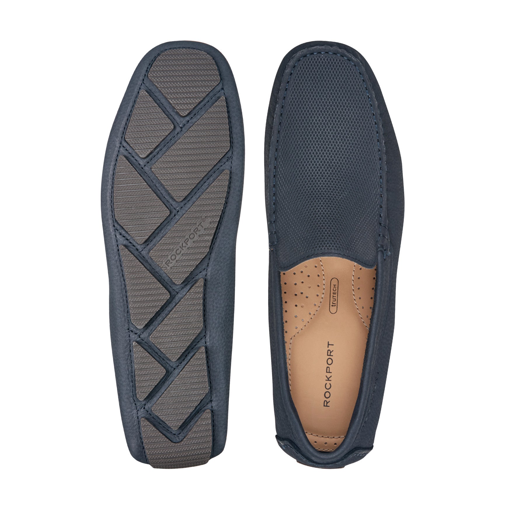 Rockport Men / Rodger Loafers - Dark Blue Suede