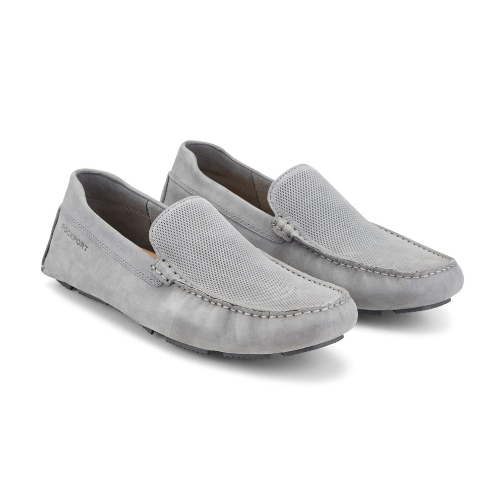 Rockport Men / Rodger Loafers - Light Gray Suede