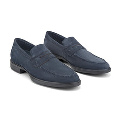 Rockport Men / Keenan Penny Loafers - Dark Blue Suede