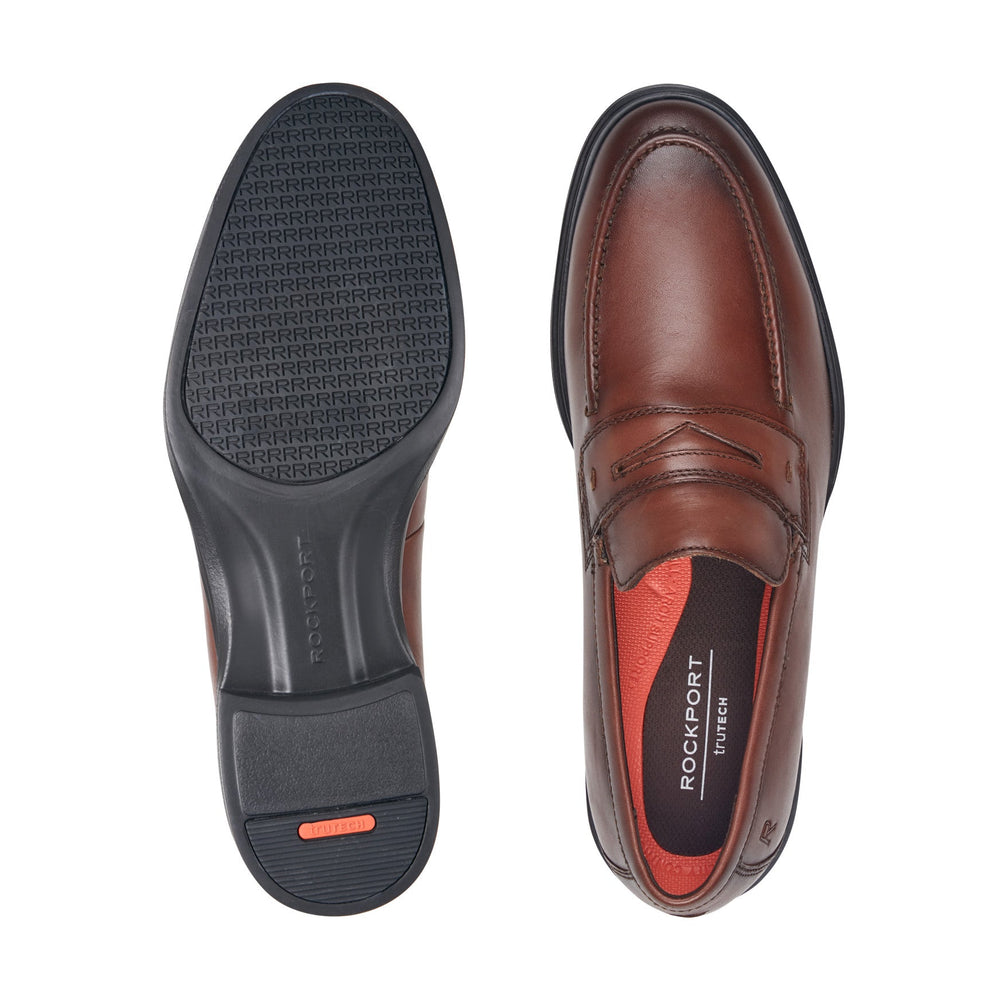 Rockport Men / Keenan Penny Loafers - Medium Natural Leather