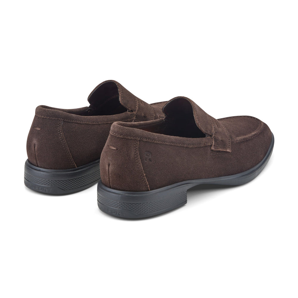 Rockport Men / Keenan Penny Loafers - Dark Brown Suede