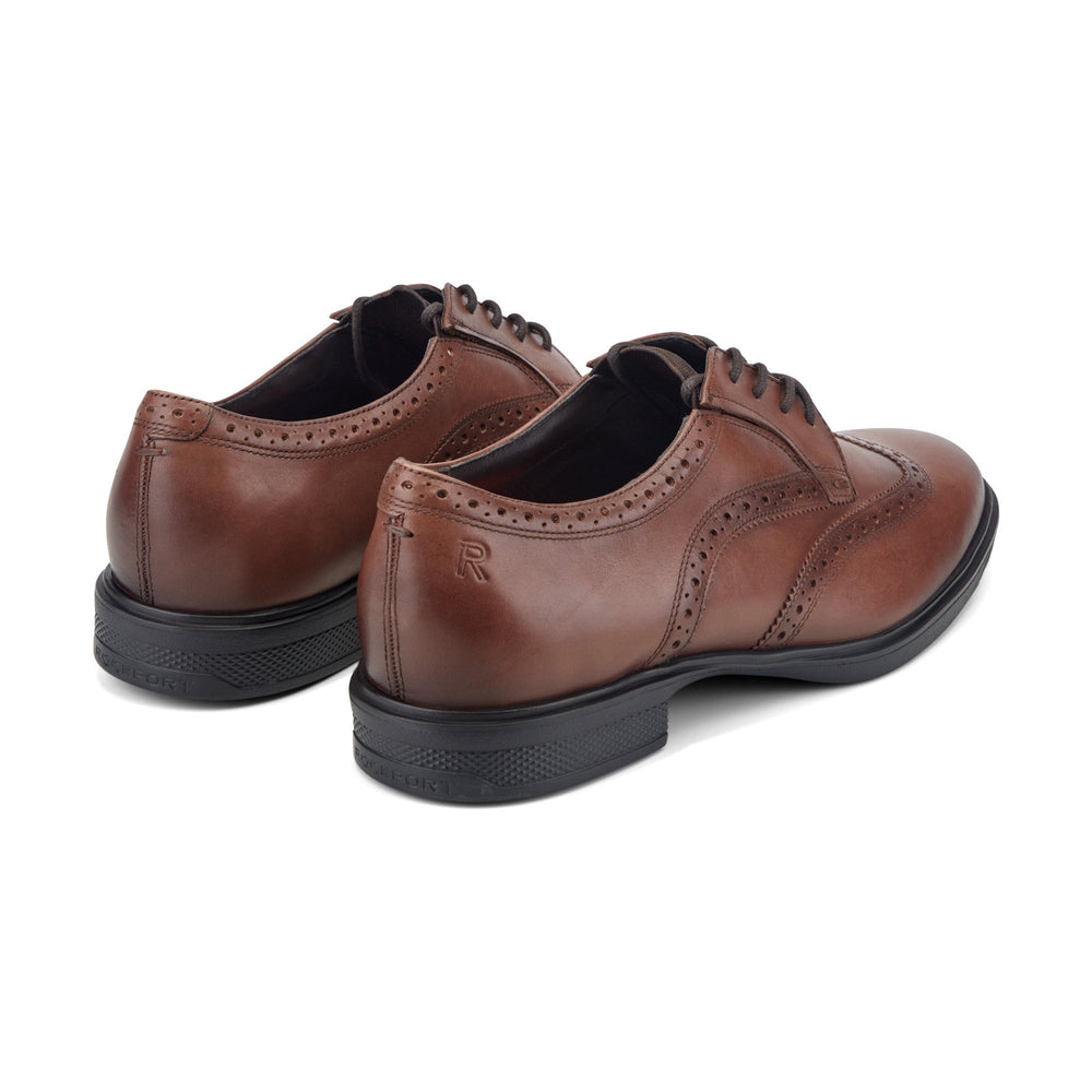 Rockport Men / Keegan Dress Wing Tip Lace-up Oxfords - Medium Natural Leather