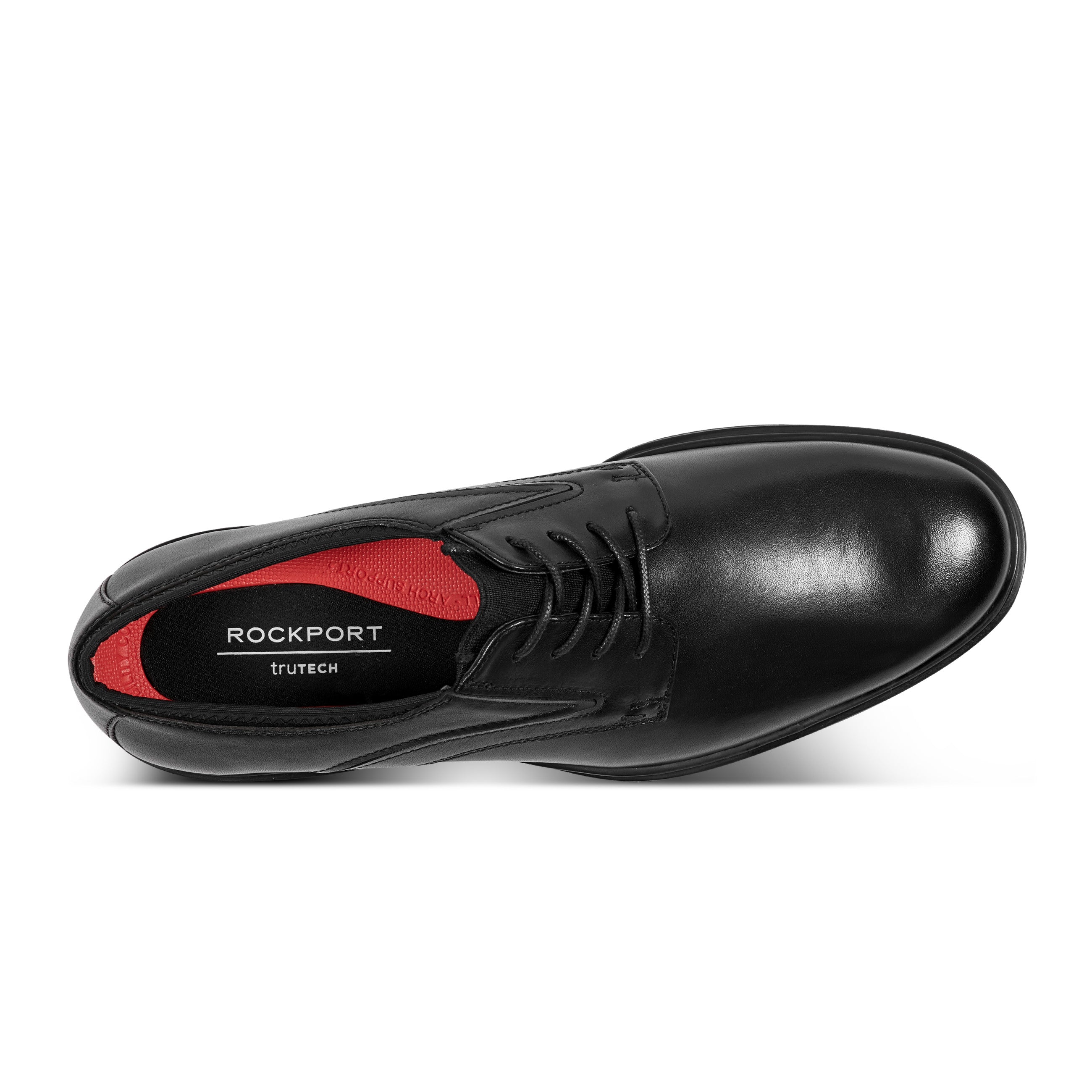 Rockport Men / Keelan Dress Plain Toe Lace-up Oxfords - Black Leather