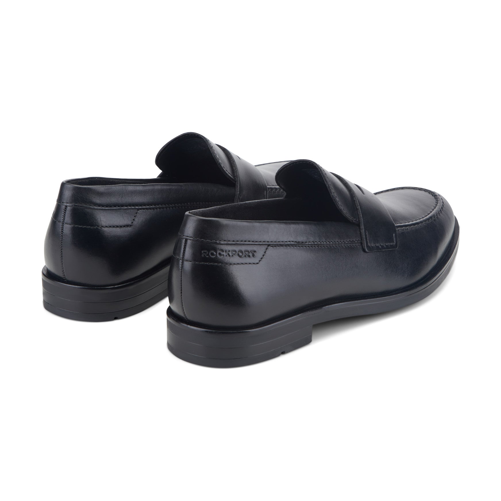 Rockport Men / Sutton Penny Loafers - Black Leather