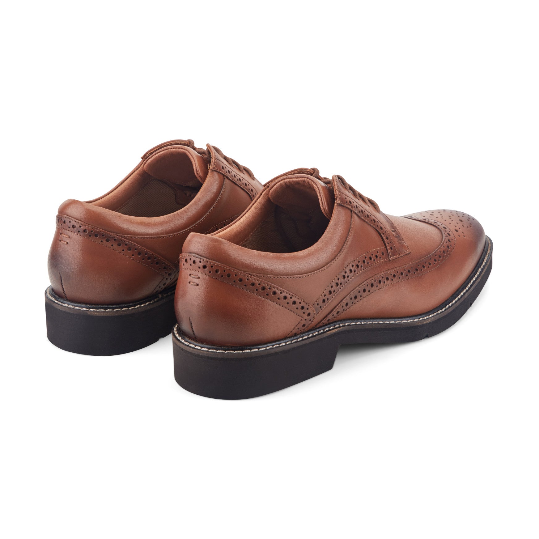 Rockport Men / Fallo Dress Lace-up Almond Toe Oxfords - Medium Natural Leather