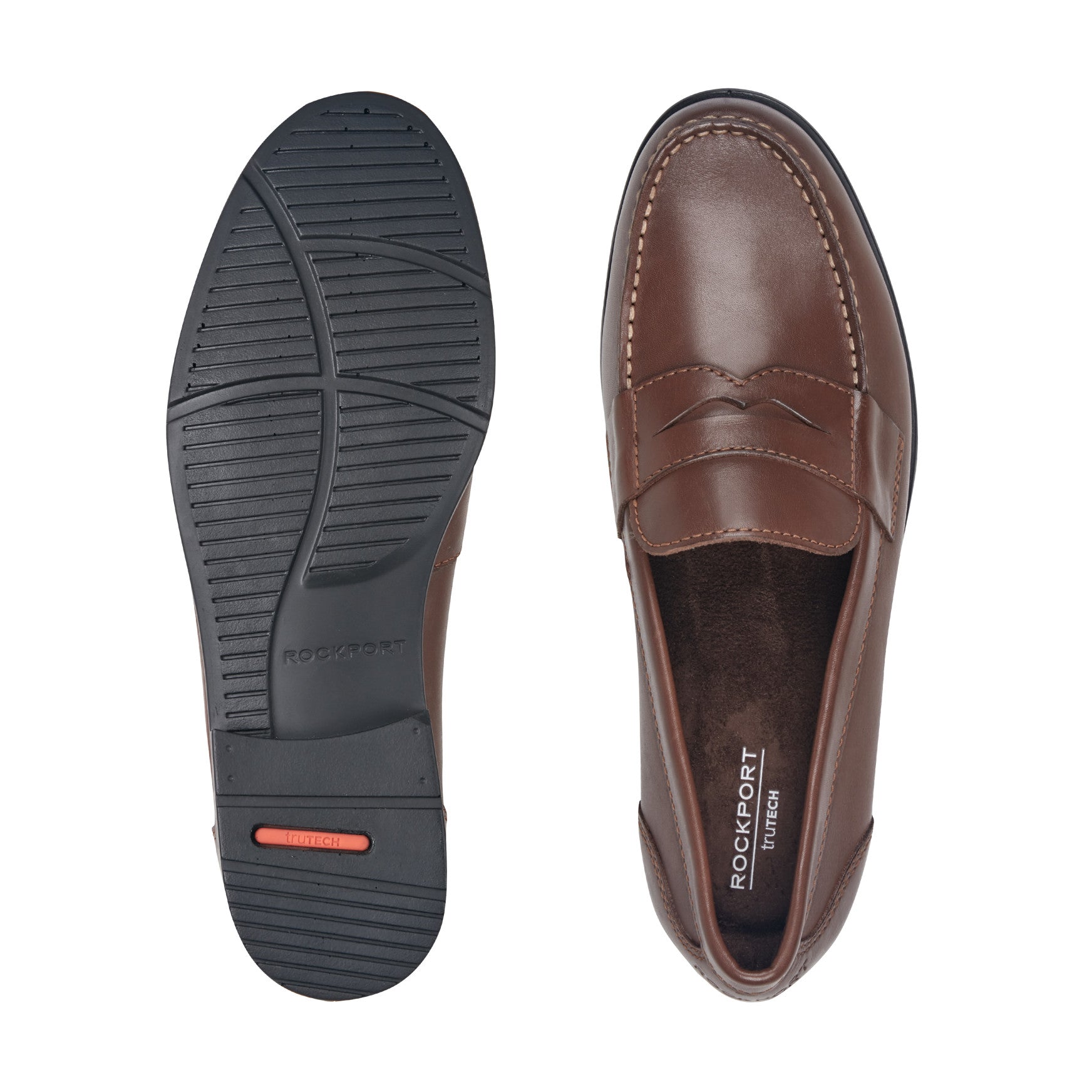 Rockport Men / Classic Penny Loafers - Dark Brown Leather