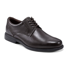 Rockport Men / Charles Road Plain Toe Oxford - Dark Brown Leather