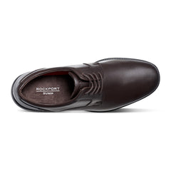 Rockport Men / Charles Road Plain Toe Oxford - Dark Brown Leather