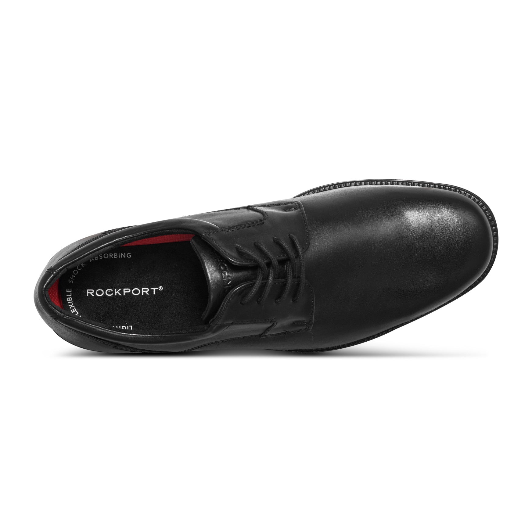 Rockport Men / Charles Road Plain Toe Oxford - Black Leather