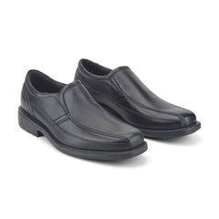 Rockport Men / Style Leader 2 Bike Toe Slip-On - Black Leather