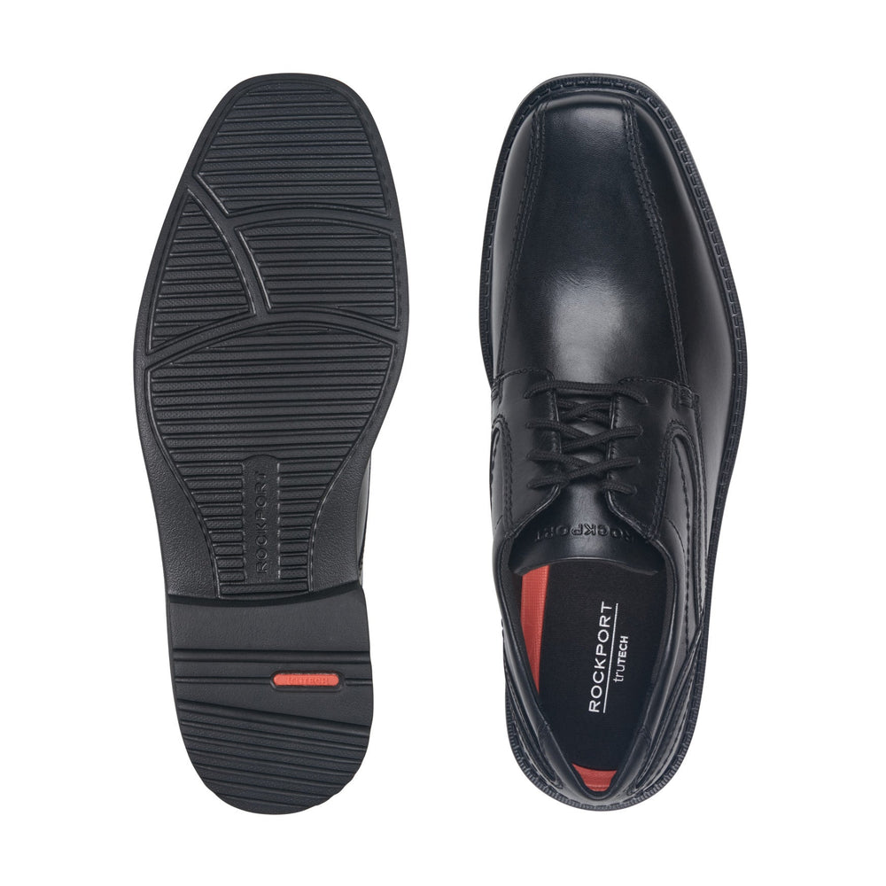 Rockport Men / Style Leader 2 Bike Toe Oxford - Black Leather