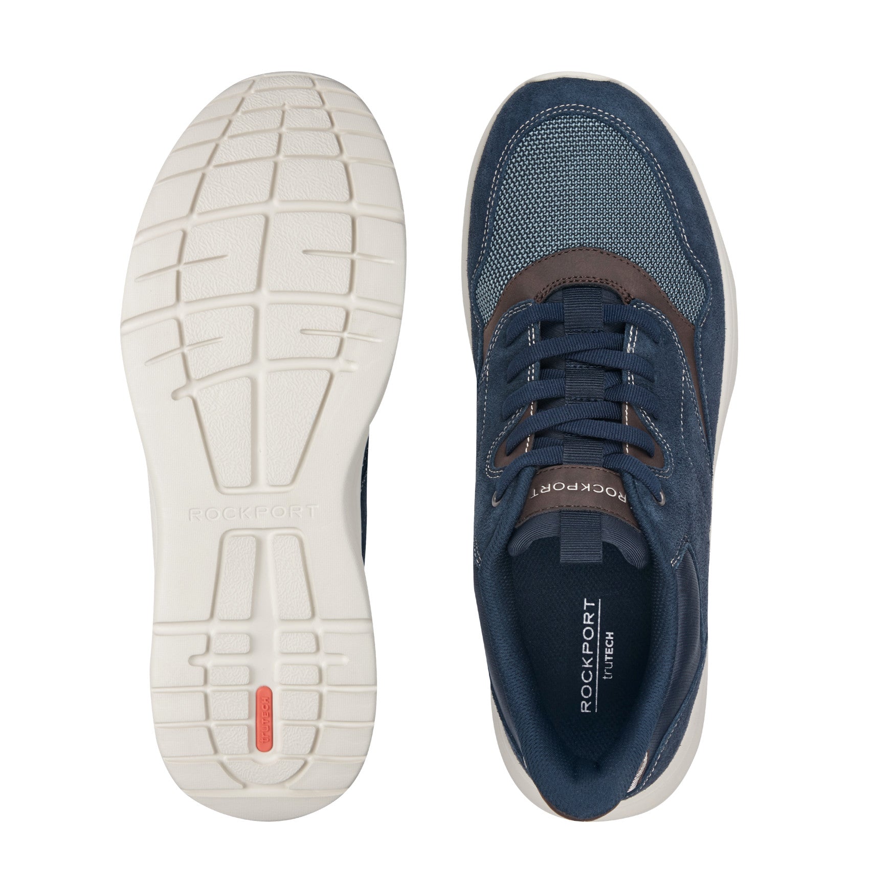 Rockport Men / Shawn Step Activated Casual Lace-up Sneakers - Dark Blue Suede