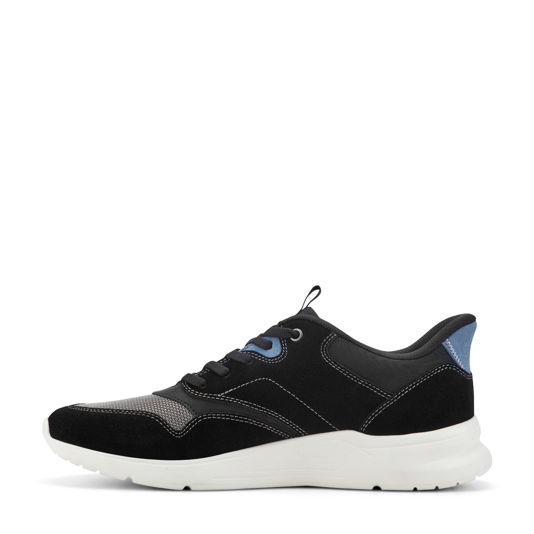 Rockport Men / Shawn Step Activated Casual Lace-up Sneakers - Black Suede