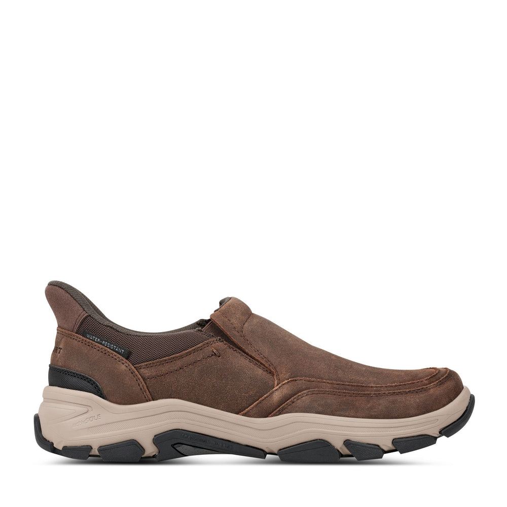 Rockport Men / Reece Step Activated Slip-ons - Medium Brown Suede