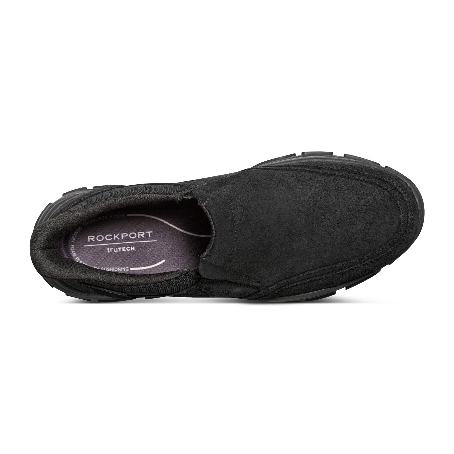 Rockport Men / Reece Step Activated Slip-ons - Black Suede