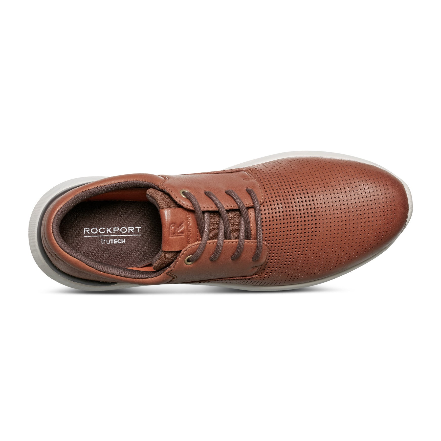 Rockport Men / Jaimie Lace-up Sneakers - Dark Natural Leather